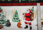 Preview: Designer-Baumwollstoff Winter Forest Repeating Stripe (10 cm)